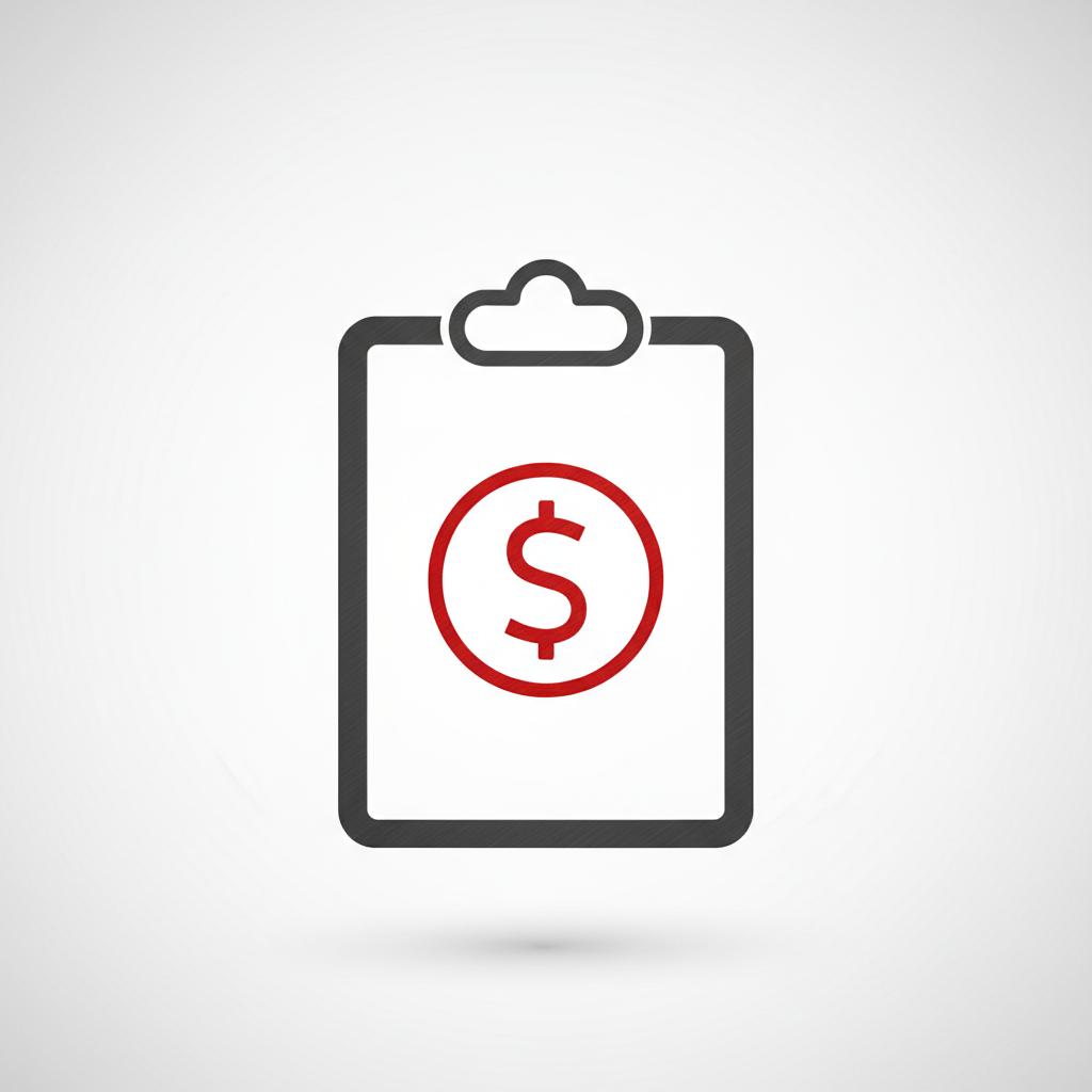 Transparent pricing icon